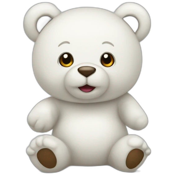 nounours blanc emoji