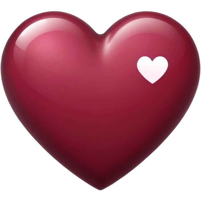 Burgundy heart emoji