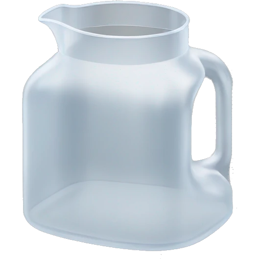 transparent plastic jug empty emoji
