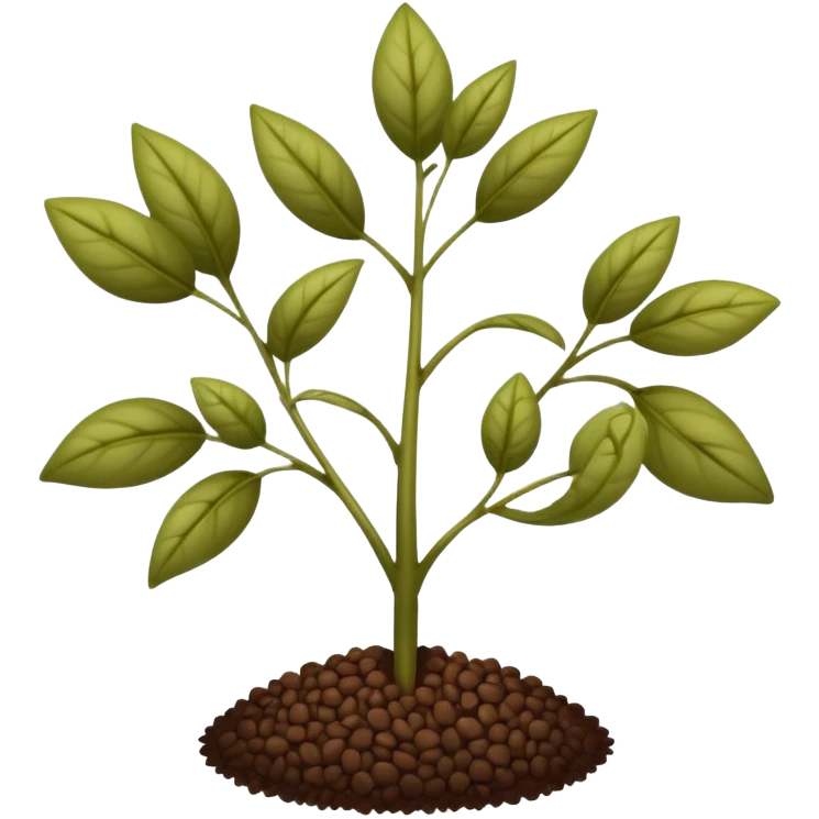 the seeds of a plant emoji