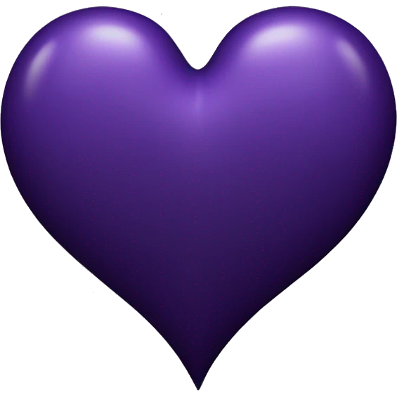 Purple and black gothic heart large emoji
