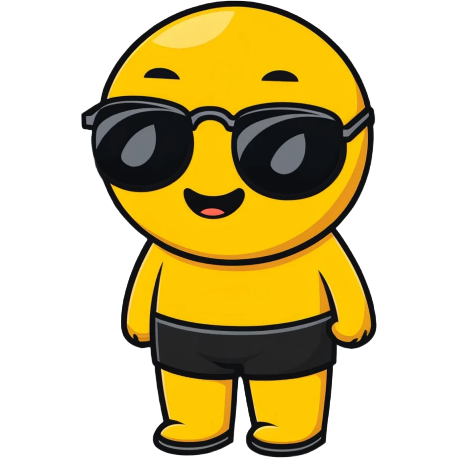 crying emoji with sunglasses on emoji