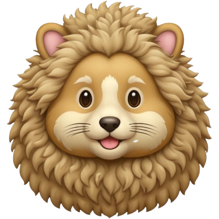 animal curly hair emoji
