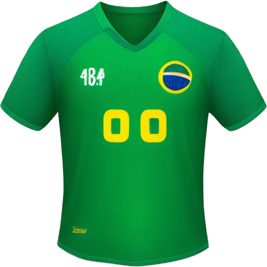 Brazilian soccer jersey emoji