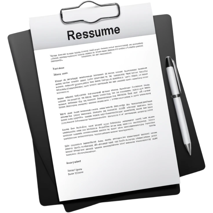 resume letter emoji