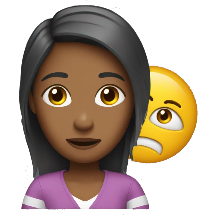 A gril who is in a car crash emoji