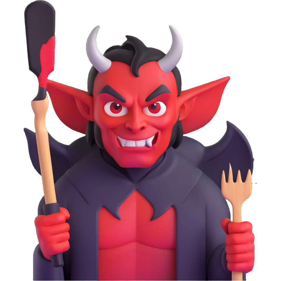 demon with a paintbrush emoji