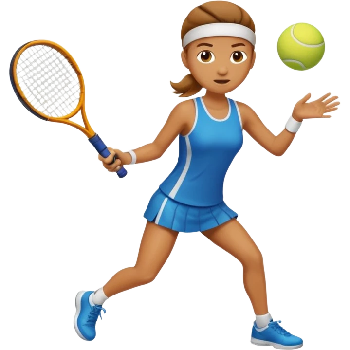 Persona bajo el sol jugando tenis emoji