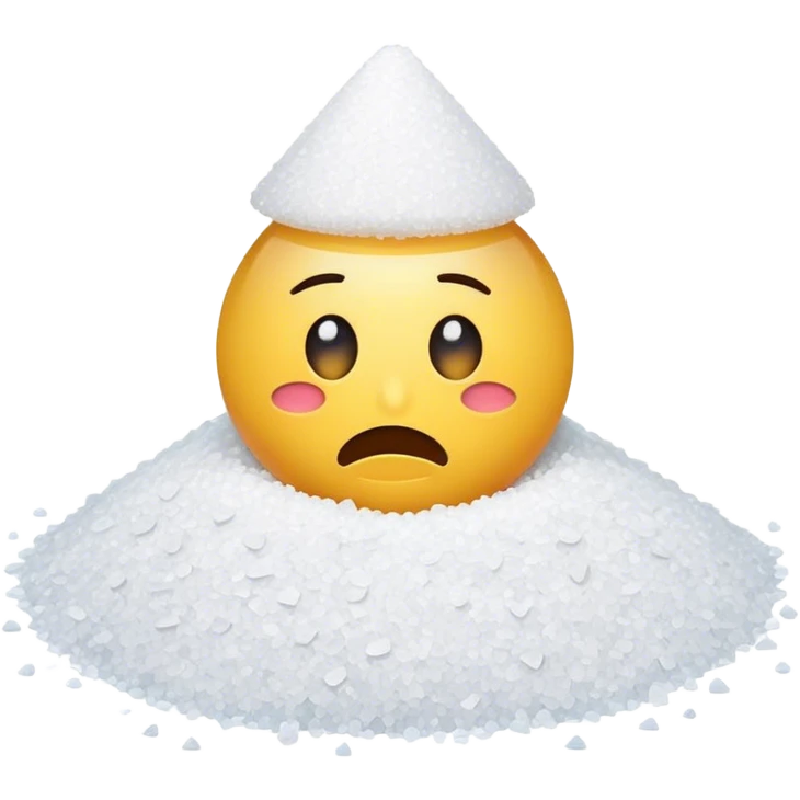 Emoji smelling pile salt emoji