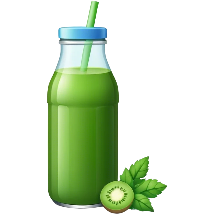 Bottled green juice emoji