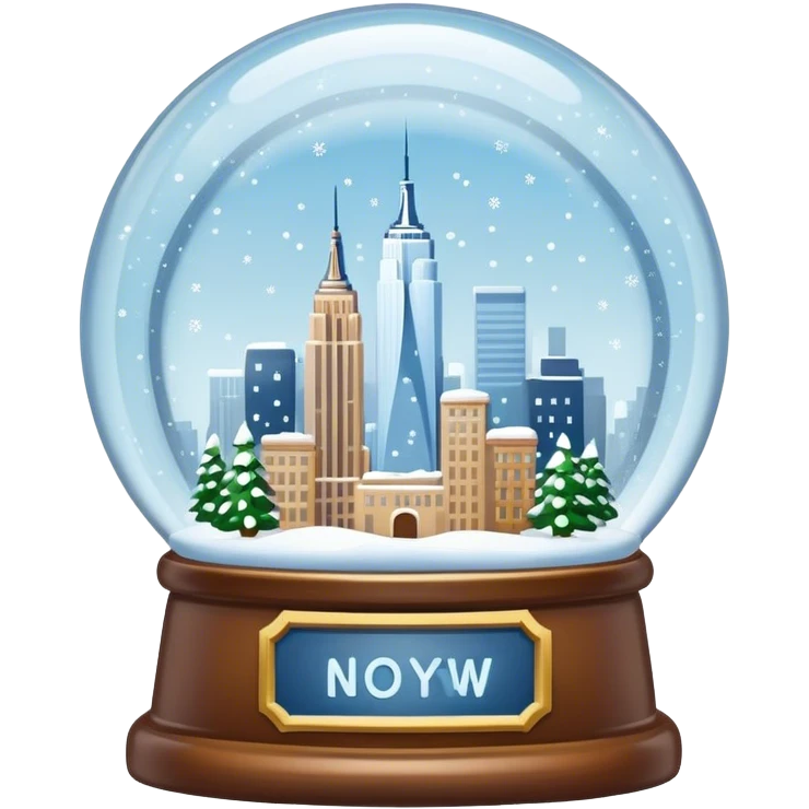 new york city snow globe emoji