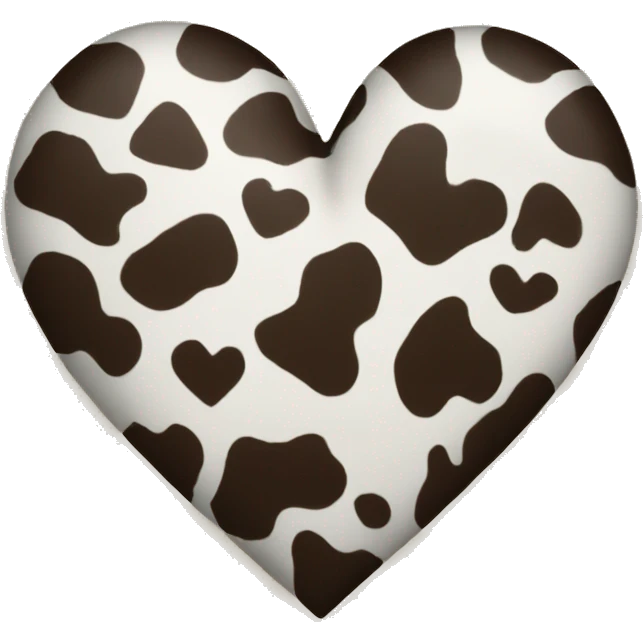 Cowprint heart emoji