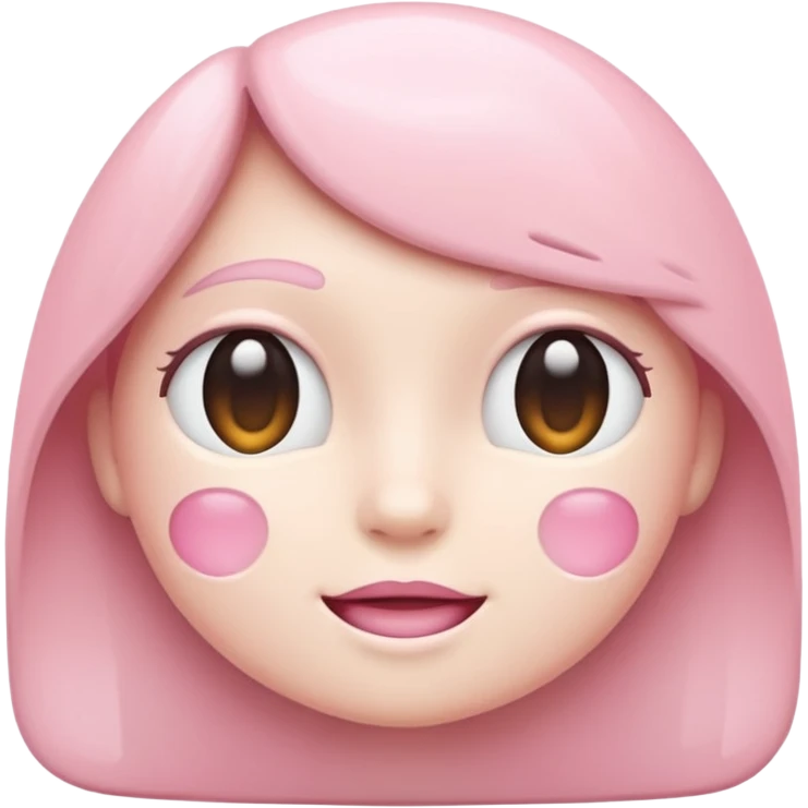 Netflix aesthetic "N" in pastel pink emoji