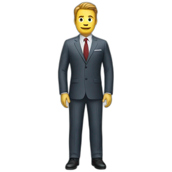 suit man rocket emoji