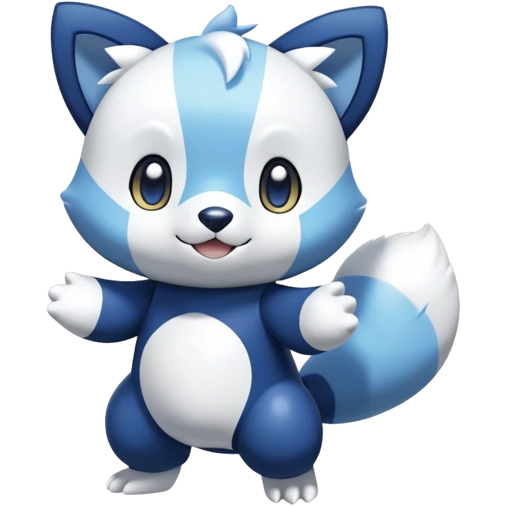 Shiny Meowstic-Oshawott-Hybrid (Full body) emoji
