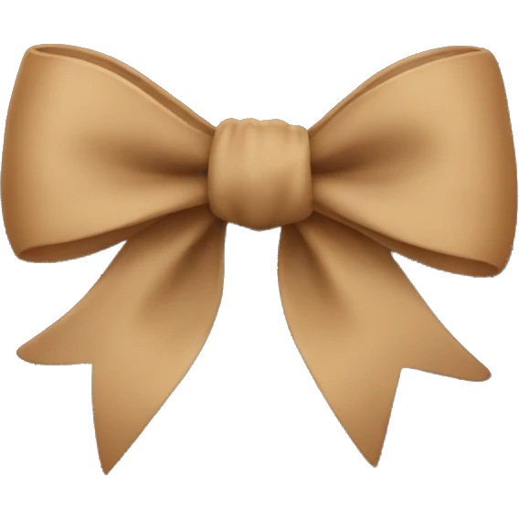Light Brown bow  emoji