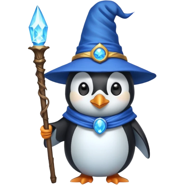 Penguin Wizard emoji