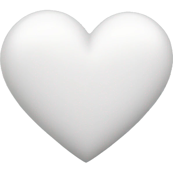 White heart emoji