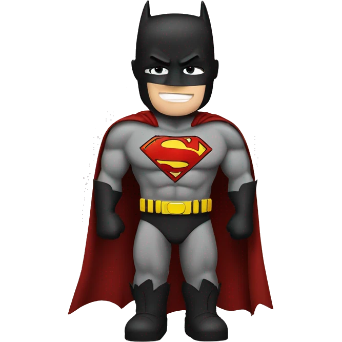Batman mixed with superman emoji