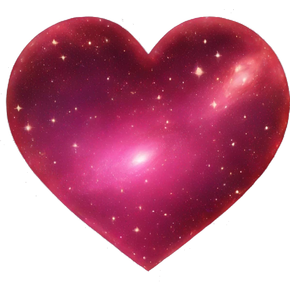 crimson galaxy heart emoji