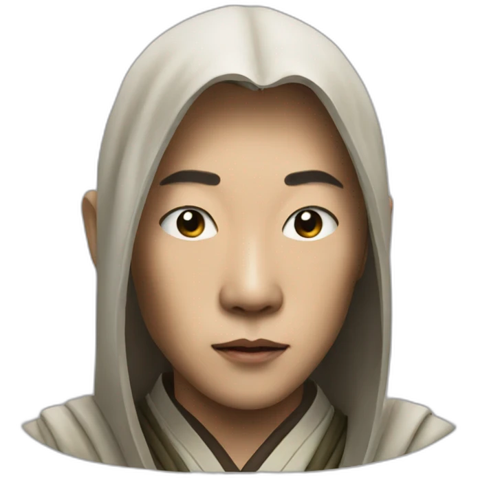hyperrealist asian jedi emoji