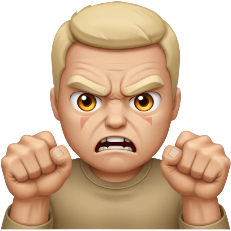 Animosity - strong hostility or ill feeling toward someone with angry gestures emoji