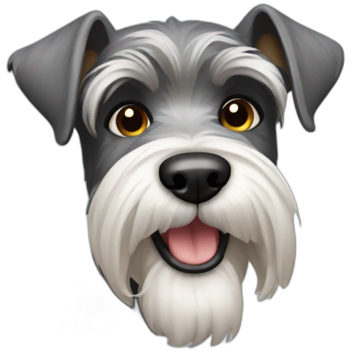 Schnauzer dog emoji