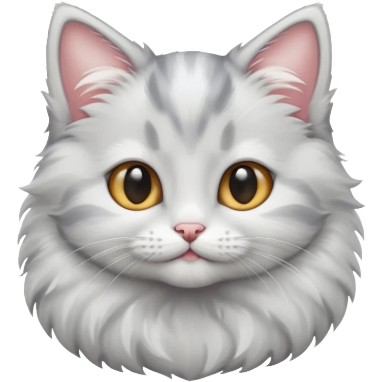 gray and white kitten emoji