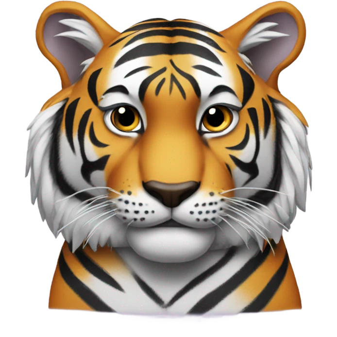 Bengal tiger wearing an lsu headband  emoji