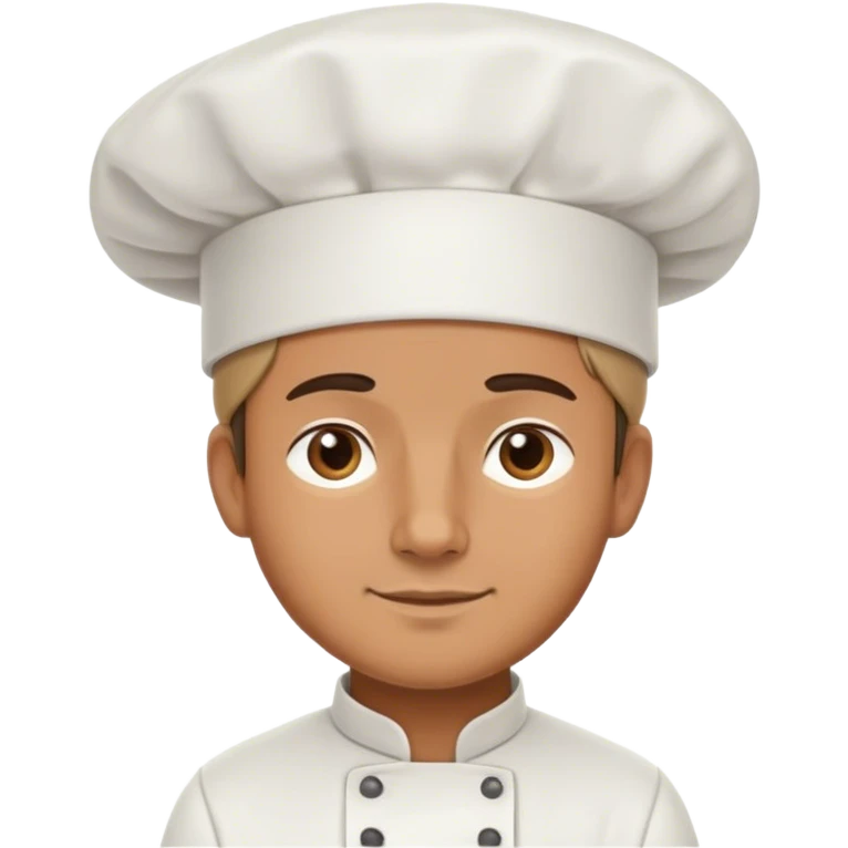 Man wearing chefs hat emoji