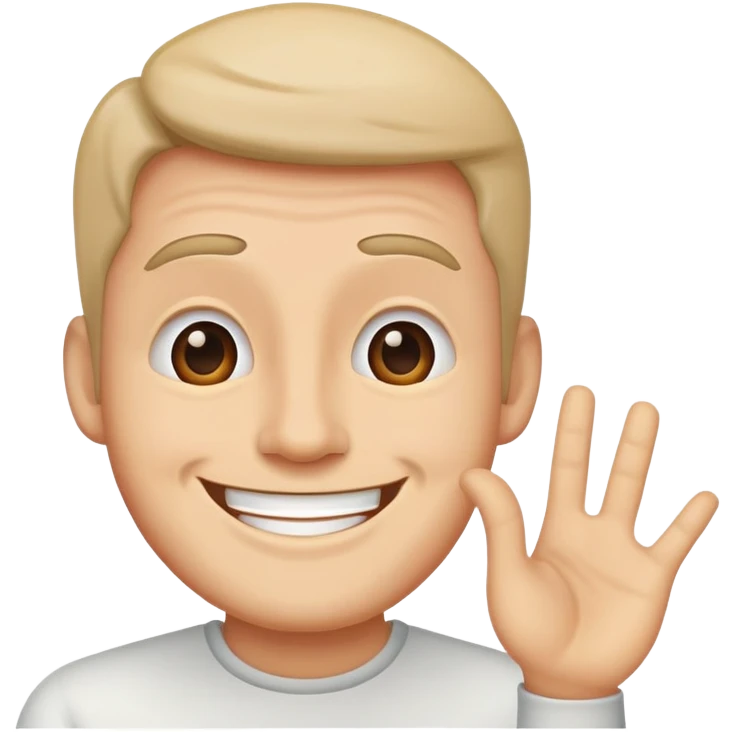 Man with a smile like if I said him notations bu he's just moking me emoji