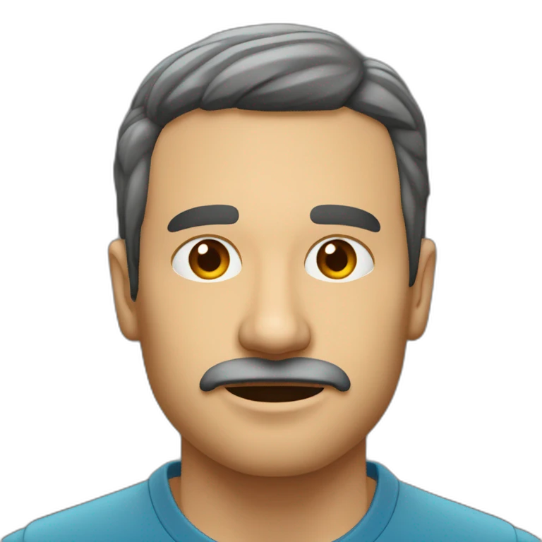 Hombre-enfadado-mediana-edad-vagabundo-calvo-cicatriz-en-cabeza emoji