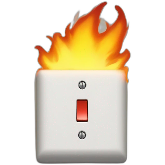 Switch which burns emoji
