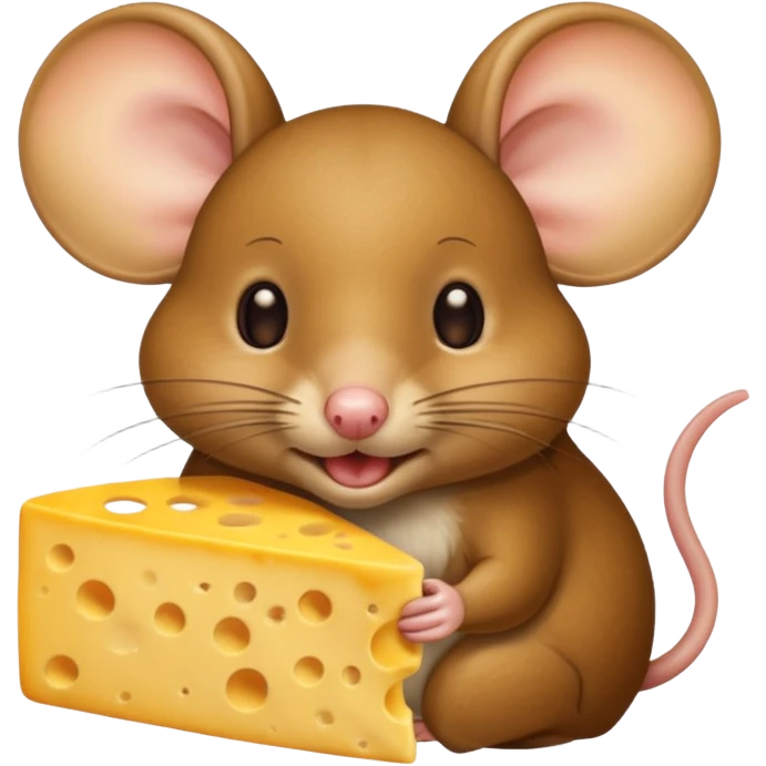tikus makan keju emoji