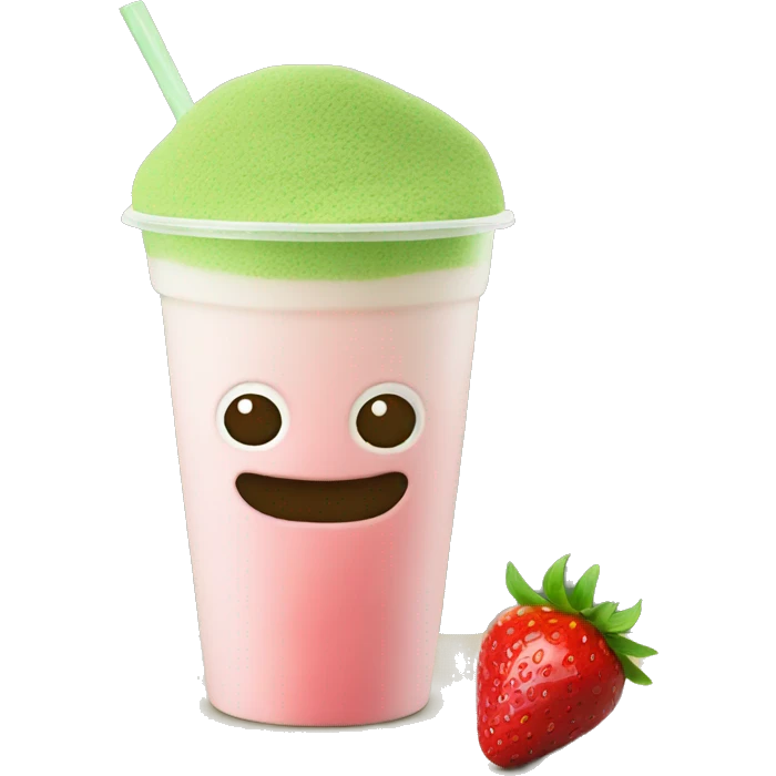 strawberry matcha emoji