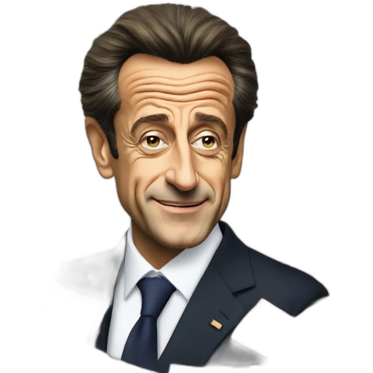 Nicolas Sarkozy avec du cash emoji