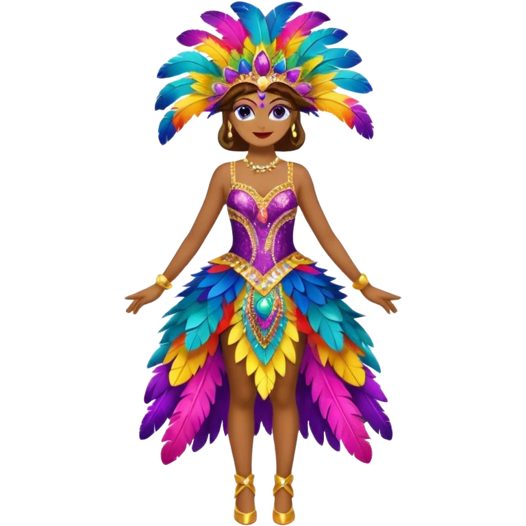 carnival costume,colorfull dress emoji