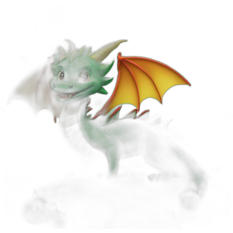 New Year's dragon in the forest emoji