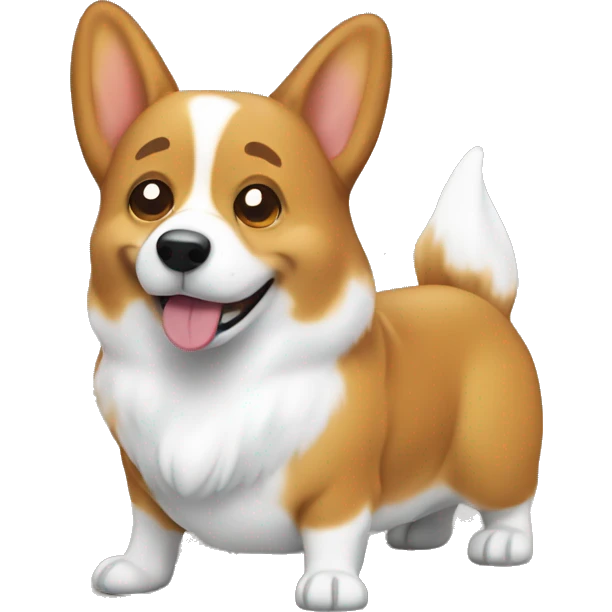 Corgi pooping emoji