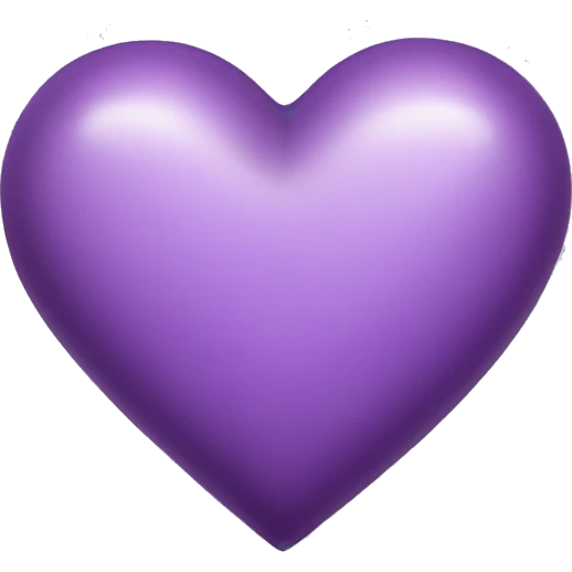 lilac purple heart emoji