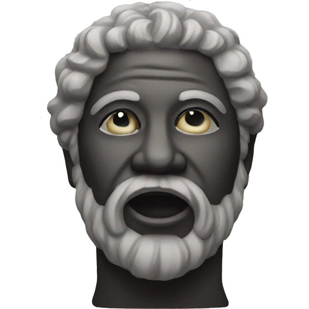 Black Greek Statue emoji emoji