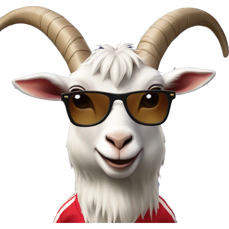 goat with sunglasses, chivas jersey emoji