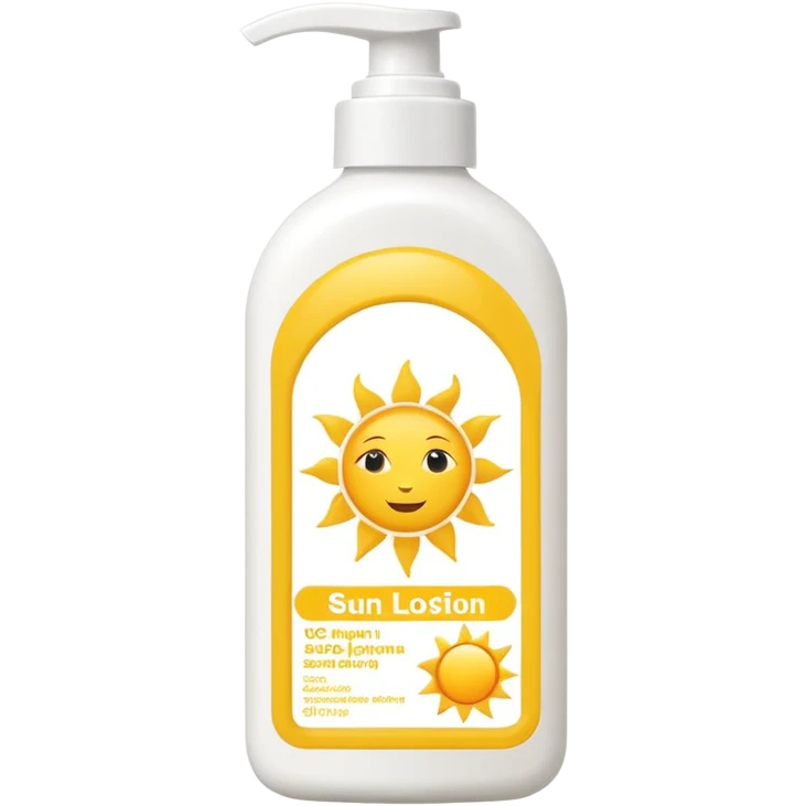 Sun lotion emoji