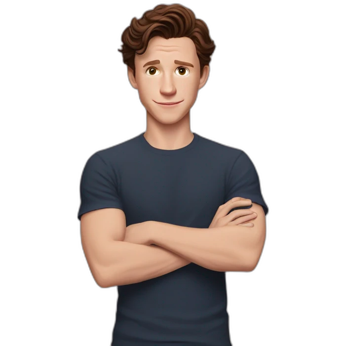 tom holland avec une areignée emoji