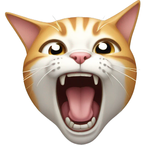 screaming cat emoji