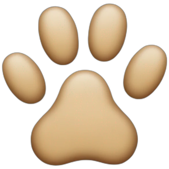 Dog paws  emoji