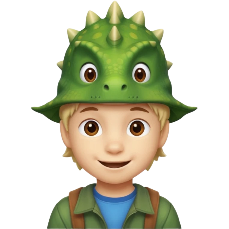 Dinosaur Hat Kid emoji