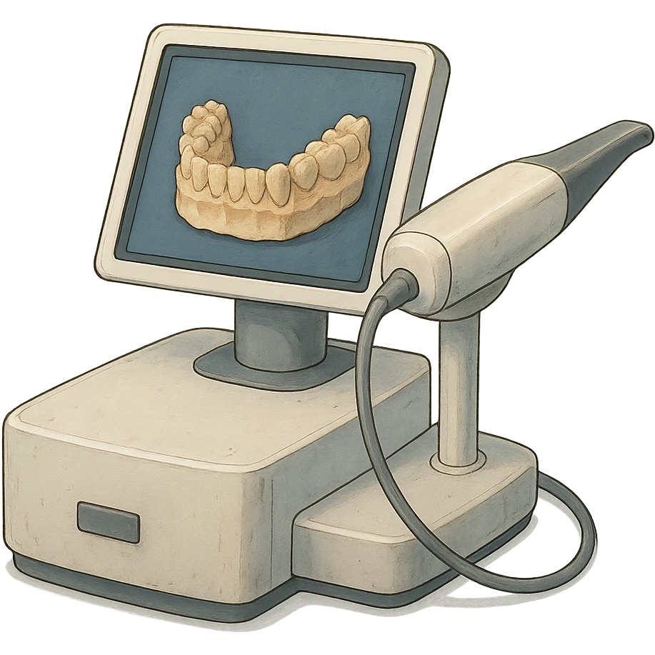 a 3D dental scanner, detailed, realistic, professional, high resolution emoji