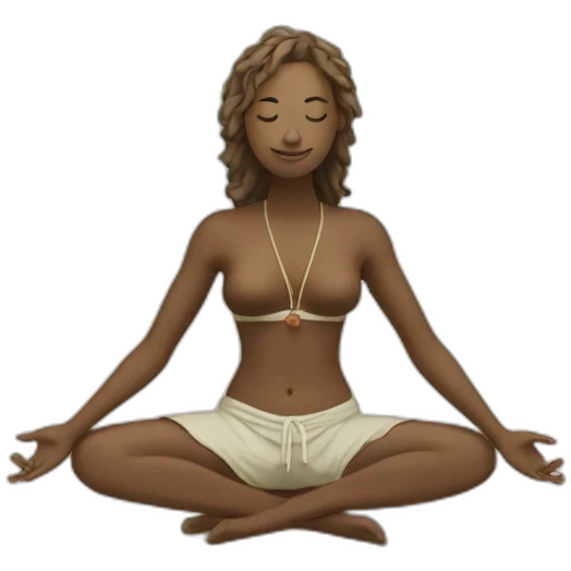 Yogui in the beach emoji