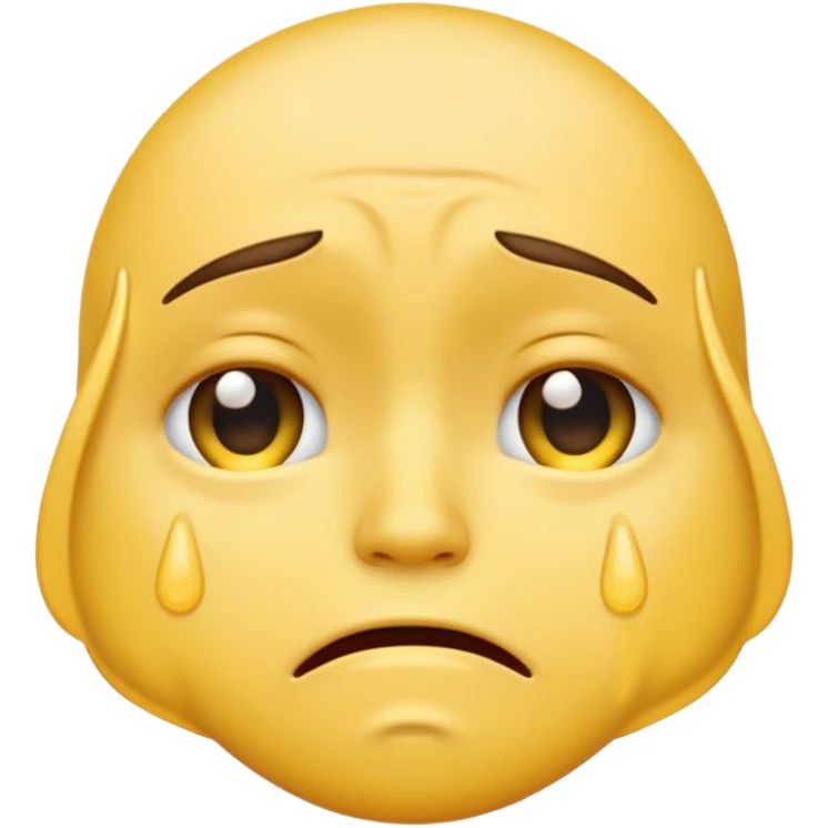 Crying unisex yellow emoji emoji